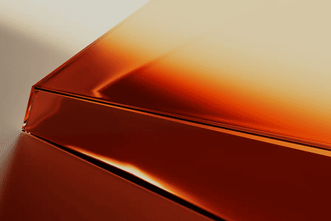 Diseño abstracto en tonos cálidos que transmite modernidad e innovación